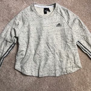 Women’s Cropped Adidas Crewneck Sweatshirt